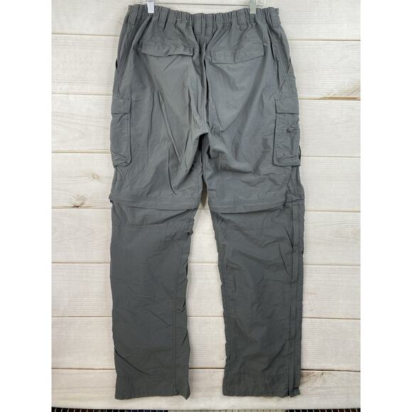 REI Co-op Convertible Pants Men's Size XL x 36L Gray Zip Off Leg Hiking Fishing - Picture 8 of 11